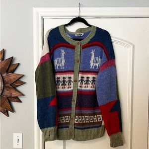 Vintage alpaca wool knit sweater